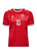 Danmark Christian Eriksen #10 Fotballdrakt Hjemme Klær EM 2024 Korte ermer